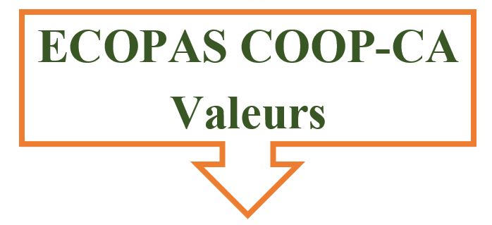 Valeurs de ECOPAS COOP CA.